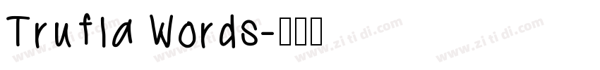 Trufla Words字体转换
